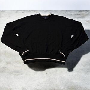 Splendid Black Sweater with White Accents size large for girl